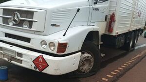 Piratas del asfalto tirotean y asaltan camión en Alto Paraná