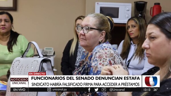 Funcionarios denuncian a un sindicato del Senado por estafa - Unicanal