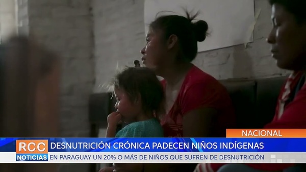 Desnutrición crónica es una situación alarmante que vienen padeciendo niños indígenas en Paraguay