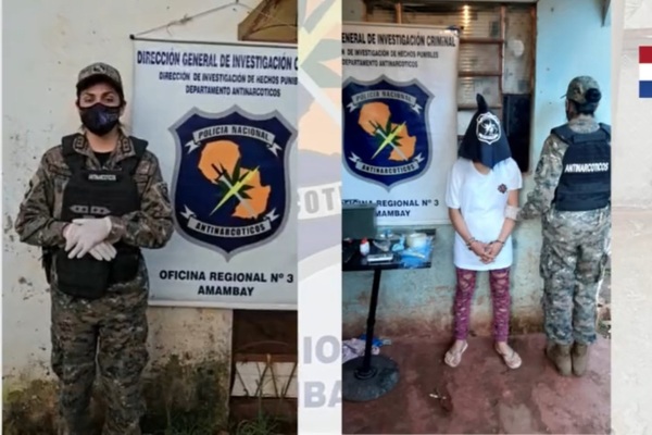 Joven fue detenida durante allanamiento de Antinarcóticos en el barrio San Blas - Radio Imperio