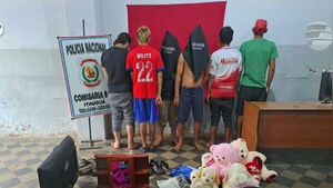 Atrapan a delincuentes que robaron hasta peluches de viviendas