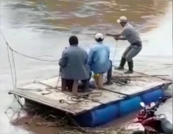 Desborde del Aquidabán se lleva puente y aísla a Yby Yaú | 1000 Noticias