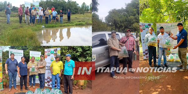 GOBERNACIÓN CONTINÚA ENTREGANDO ALEVINES A PRODUCTORES DE ITAPÚA - Itapúa Noticias