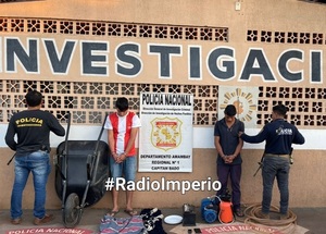 Detenidos por ofrecer en venta en redes sociales objetos hurtados de un septuagenario - Radio Imperio