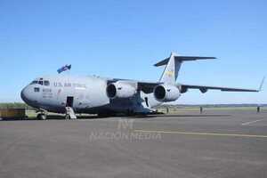 Diario HOY | C-17 "Globemaster" de la Fuerza Aérea de los EEUU es exhibido en Paraguay