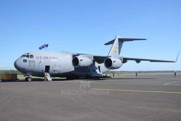 Diario HOY | C-17 "Globemaster" de la Fuerza Aérea de los EEUU es exhibido en Paraguay