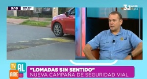 Lanzan campaña de seguridad vial “Lomadas sin sentido”