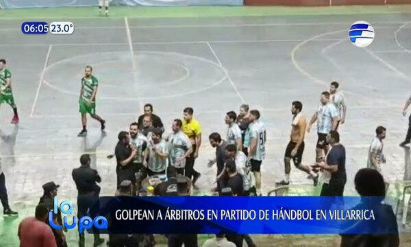 Golpean a árbitro en partido de hándbol en Villarrica | Telefuturo