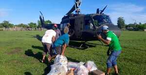 Ayuda humanitaria continuó llegando el fin de semana a familias afectadas por inundaciones en Concepción y Chaco - .::Agencia IP::.