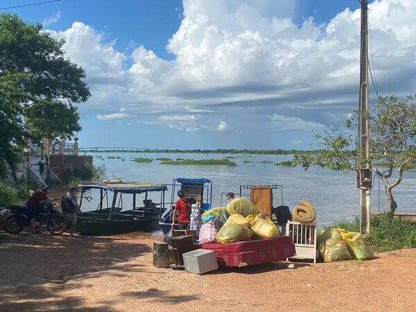 Río Paraguay: continúa crecida en Concepción y suman damnificados - Nacionales - ABC Color