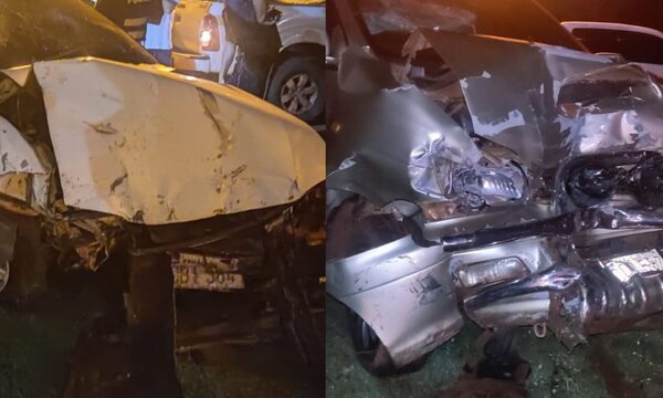 Vehículo de contramano ocasiona violento choque