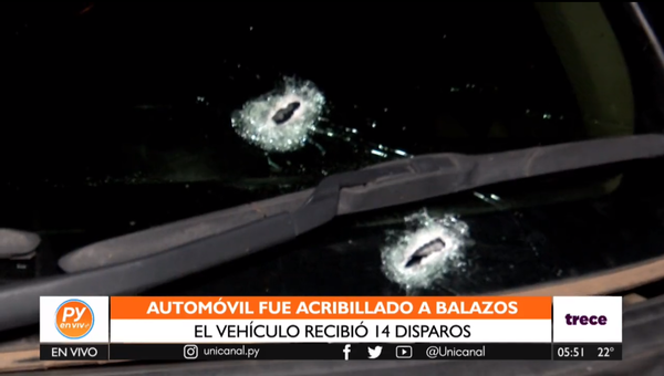 Desconocidos balean vehículo en Capiatá y se dan a la fuga - trece