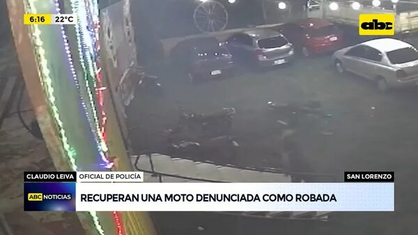 Recuperan una moto denunciada como robada - ABC Noticias - ABC Color
