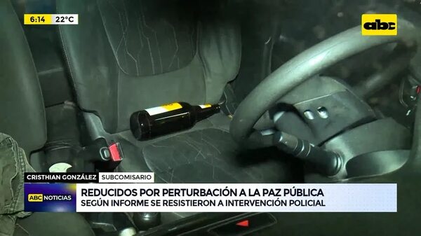 Reducidos por perturbación de la paz pública - ABC Noticias - ABC Color