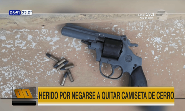 Herido por negarse a quitar camiseta de Cerro | Telefuturo