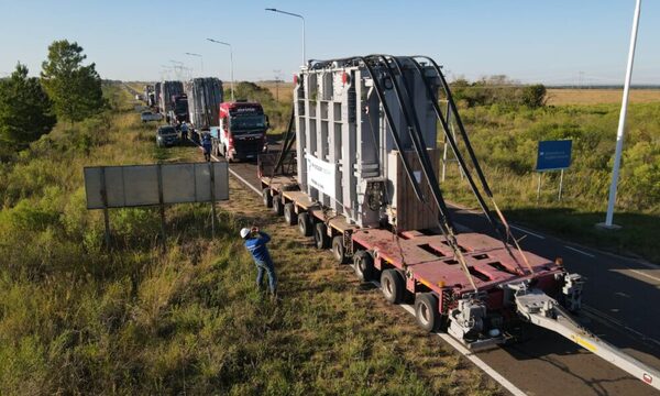 Arriban a la zona de obras los cuatro Transformadores de Potencia