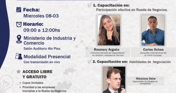 Este miércoles se desarrollará la segunda jornada de capacitación para Mipymes