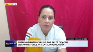 Videos: suspenden hemodiálisis por falta de agua - ABC Noticias - ABC Color