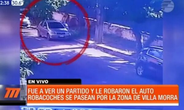 Fue a ver un partido y le robaron el auto | Telefuturo