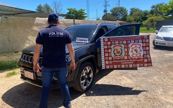 Incautan vehículo de dudosa procedencia en Coronel Oviedo - Noticiero Paraguay