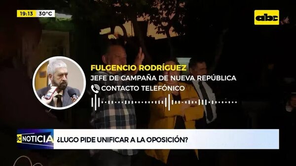 Video: ¿Lugo pidió unificar a la oposición? - ABC Noticias - ABC Color