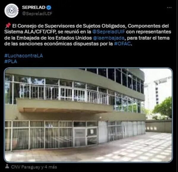 Reunión de Consejo “Antilavado” y EE.UU. por sanciones contra HC y HV - Política - ABC Color