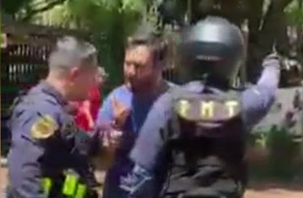 Pelea entre PMT y Ciudadano: "Fue invitado abandonar el lugar" - SNT
