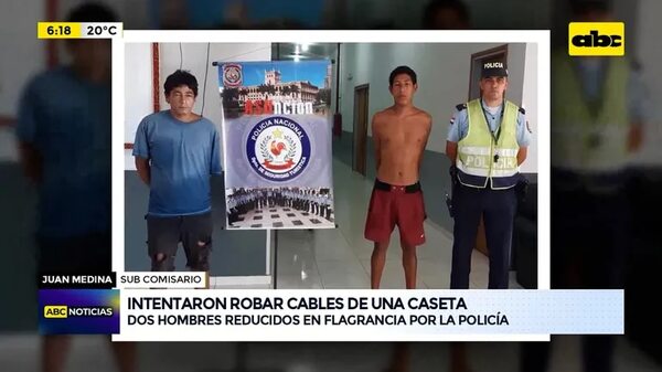 Video: intentaron robar cables de una caseta - ABC Noticias - ABC Color