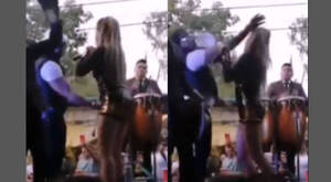 [VIDEO] Cantante fue manoseada y golpeada en pleno concierto