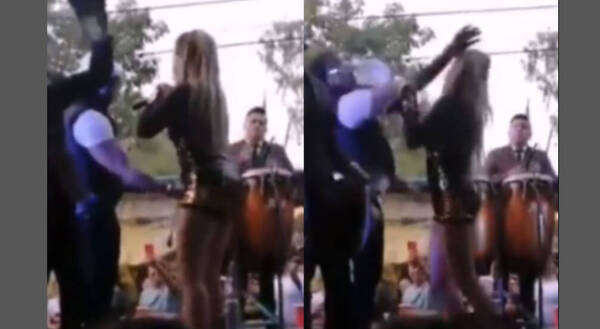 [VIDEO] Cantante fue manoseada y golpeada en pleno concierto
