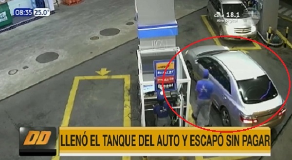 Detienen a conductor que cargó tanque lleno y escapó sin pagar