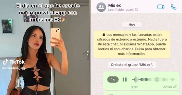 La Nación / Creó grupo de Whatsapp con sus exs para saber si fue buena novia