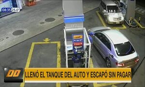 Llenó el tanque del auto y escapó sin pagar | Telefuturo