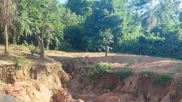 Invasores cavaron feroz pozo para buscar plata yvyguy