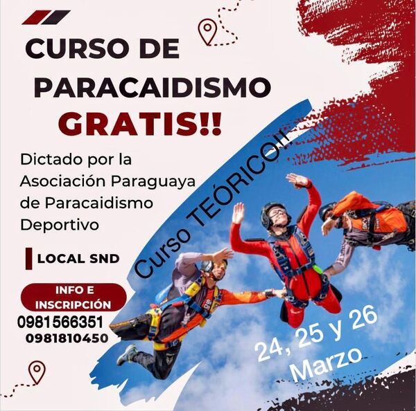 Dictaran curso gratuito de paracaidismo - .::Agencia IP::.