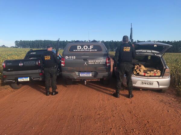DOF incauta una camioneta y automóvil con cerca de 300 kilos de marihuana empaquetada - Radio Imperio
