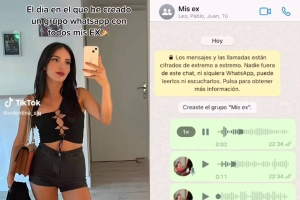 Mujer crea grupo de WhatsApp con sus ex para saber si fue buena novia