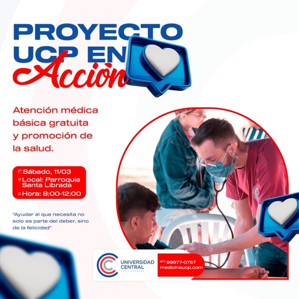 UCP realizará jornada de acción social y promoción de la salud en Jardín Aurora - Radio Imperio