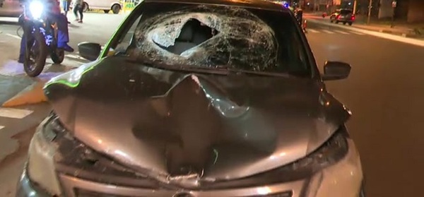 Peatón embestido sobre la Avenida Eusebio Ayala - SNT