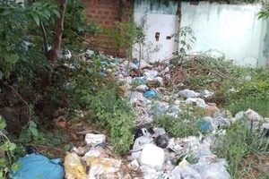 Utilizan predio como vertedero en Franco