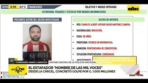 Video: el estafador ‘’hombre de las mil voces’' - ABC Noticias - ABC Color