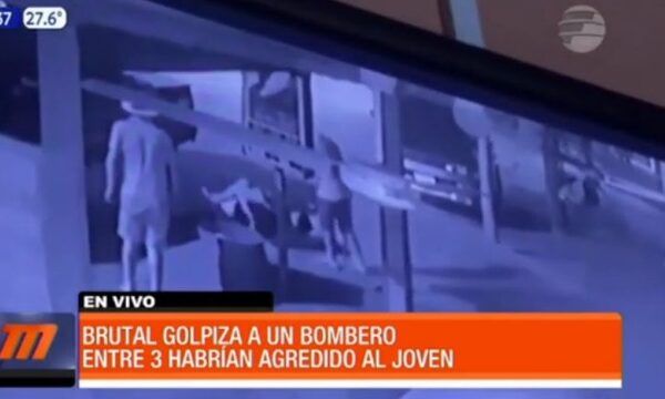 Brutal golpiza a un bombero en Caazapá | Telefuturo