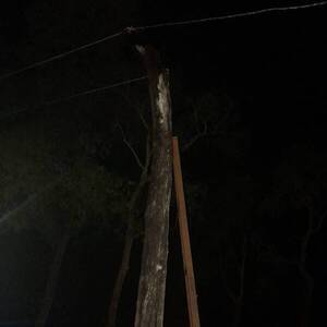 Quiso reparar un cable tendido pero una feroz descarga lo fulminó en seco