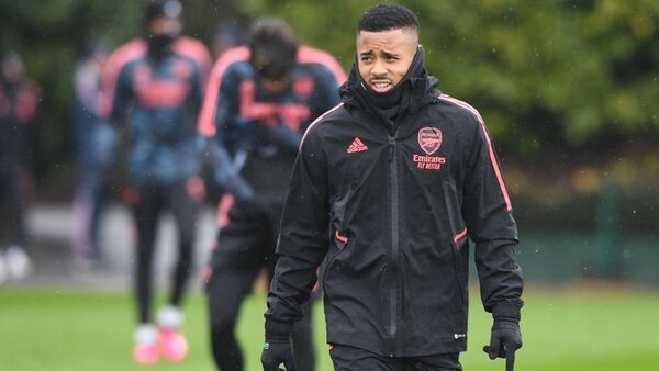 Gabriel Jesús vuelve a los entrenamientos con el Arsenal