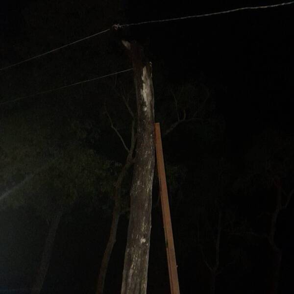 Intentó reparar un cable tendido pero una feroz descarga lo fulminó en seco