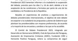 La Nación / “La suspensión del debate presidencial fue una decisión apresurada”, afirma analista político