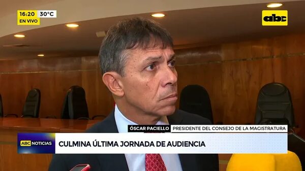 Video: culmina última jornada de audiencia - ABC Noticias - ABC Color