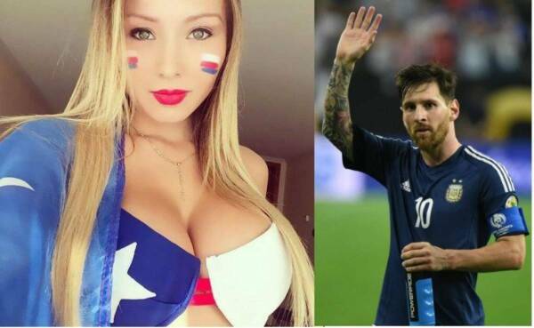 Modelo chilena jura que Leo Messi es infiel a su doña