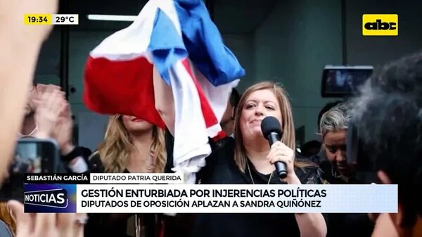 Video: diputados de oposición aplazan a Sandra Quiñónez - ABC Noticias - ABC Color