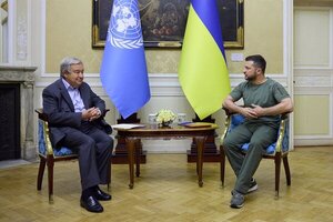 Guterres y Zelensky se reunieron en Kiev para extender el acuerdo de exportación de granos en medio de la invasión rusa - ADN Digital